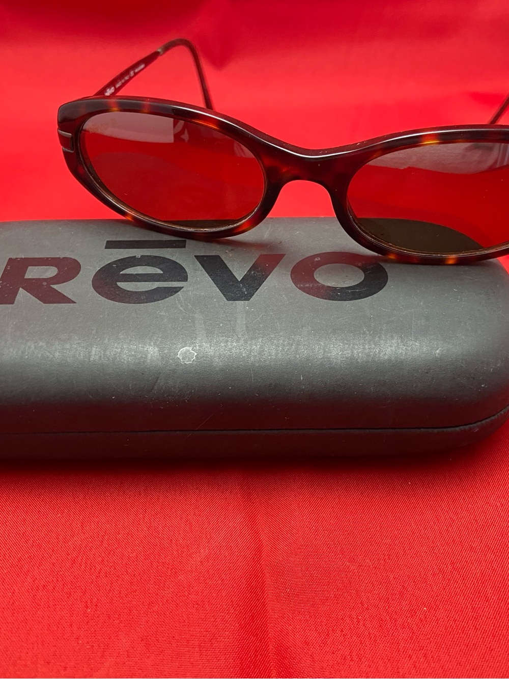 Vintage Revo 2508 Tortoise Oval Polarized Sunglasses, Made in Italy - Picture 2 of 5